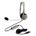 Califone Califone International 3064-USB Lightweight USB Stereo Headphones With Boom Microphone 3064-USB